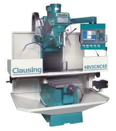 4BVSCNC40 - Clausing CNC Bed Mill 3 Axis (column) G2 Acu-Rite Mill Power, Linear Scale on manual quill for W-Axis, 54” Long x 10” Wide Table