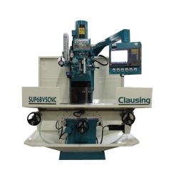 SUP6BVSCNCMP - Clausing CNC Bed Mill 3 Axis (column) G2 Acu-Rite Mill Power, Linear Scale on manual quill for W-Axis, 60” Long x 15” Wide Table
