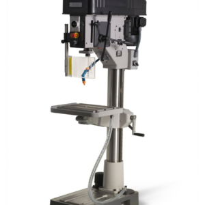SZ32 - Clausing Iberdrill 23.62” Floor Drill Press Step Pulley Belt Drive Adjustable Work Table and Base